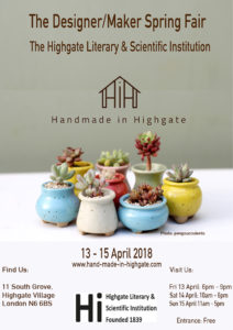 Handmade In Highgate the Spring Show @ HLSI | England | United Kingdom